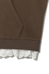Fluffy Zip-Up Hoodie (Brown)