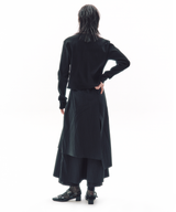 AROUND-NECK ZIP CARDIGAN