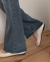 オシャブーツカットデニムパンツ