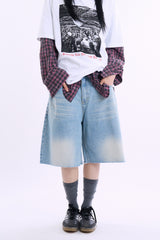 Karaman bermuda cropped denim pants