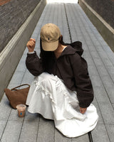 Little Hooded Check Windbreaker