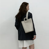 single bucket bag-grey