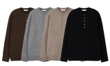 ストイックヘンリーネックウールニット(4 Colors)