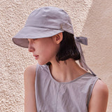 VA Stud Ribbon Bonnet Hat / Gray