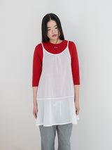 AIRY DOT DRESS (WHITE)