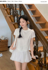 MR ベーシック モダール ラウンド 半袖 Tシャツ (8color)