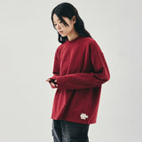 Layer mock neck / Red