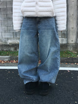 [Lining] Winter Washed Pintuck Balloon Pants (3c)