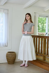 TIDY FLARE LONG SKIRT (2 COLORS)