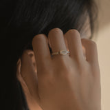 All is well, silver ring with Topaz_November Birthstone