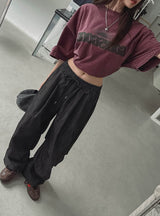 Furby Pintuck Denim String Pants