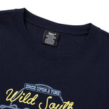 Wild South Lettering Tshirts Navy