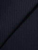ASYMMETRIC RIB OFF-SHOULDER TEE(NAVY)
