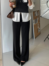 FATES Fit-Correcting Bootcut Slacks