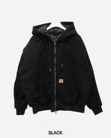 Work Corduroy Hood Zip-Up