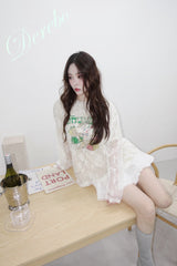 フィナーレレイヤードレースロングスリーブTシャツ