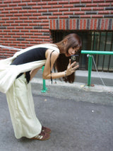 straight fit maxi skirt (cucumber green)
