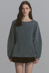 Angora Flare Sweatshirt Charcoal