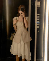 Prmiten unbalanced skirt