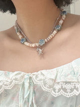シービーズネックレス(WHITE, SKY 2COLORS!)