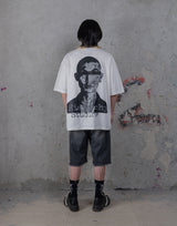 HIERARCHY STUDIOS TYPEWRITER - ブロークンホワイトビジランテオーバーサイズTシャツ