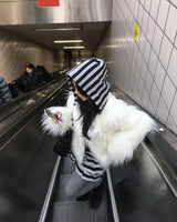 ストライプスカートパンツ