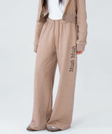LOGO PIGMENT WIDE BANDING PANTS [2color]