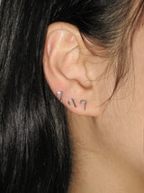 [Silver ver.] Number doodle piercing
