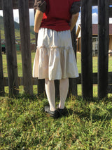 metallic frill skirt (3color)