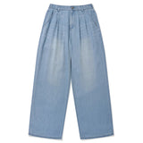 KIRSH PLAIN COOL WIDE FIT DENIM PANTS - LIGHT BLUE