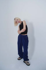 2WAY STRING PANTS_BLUE ( FLEECE.ver)