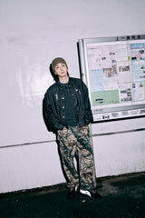 Collaboration Vintage Print T-shirt | Karuma × 2PLAN - BLACK