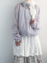 Light touch cropped hooded jacket