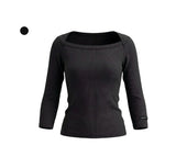 26SS★ [ EEUN MADE ] Soft Boat Neck Sleeve Three Quarter