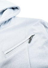 Zip Up Hoodie in Sky Blue