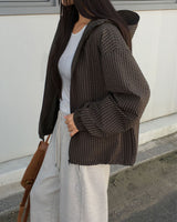Little Hooded Check Windbreaker