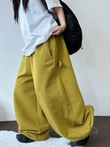 ビビッドキーリングスナップバルーンロングパンツ❤💚🩶🖤5カラー