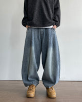 Mob Pintuck denim pants 2C