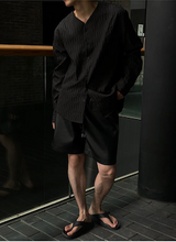 [S/S] レザーバンディングハーフパンツ(4color)