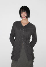 SHIRRING STRAP BLOUSE