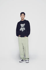 24FW PIXEL BEAR ARTWORK KNIT PINK