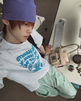 ハウンド スター レタリング オーバー ショートスリーブ Tシャツ