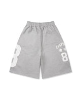 ナンバリング パッチ バミューダ スウェットパンツ - グレー