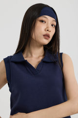 ノースリーブカラーベスト, Navy