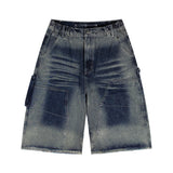 GP111 リバースウォッシュ カーペンターデニム バミューダパンツ (INDIGO)