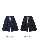Lur linen denim bermuda pants