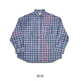 Cross-check seersucker shirt