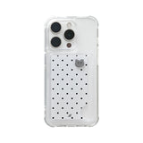 [MADE] DOTTY KITTY PHONE CASE WHITE (clear pocket)