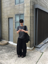 トーブ リネン カーゴ ワイド パンツ3C