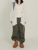 Featheryan Rouge Long Angora Cardigan